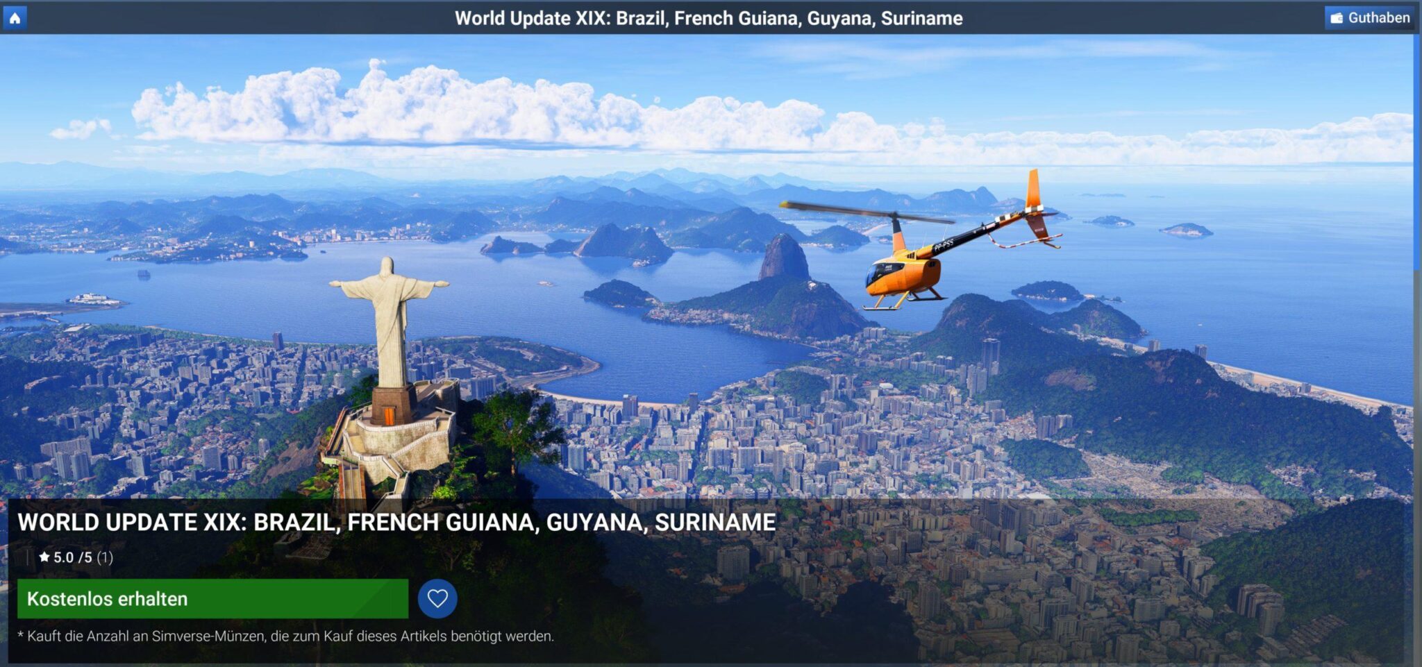 Microsoft Flight Simulator Releases World Update Xix: Brazil, Guyana, Suriname, And French Guiana